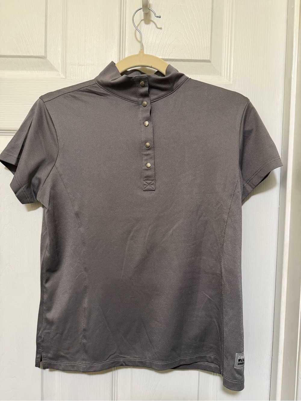 Cutter & Buck Annika Short Sleeve Golf Polo in Heather Gray